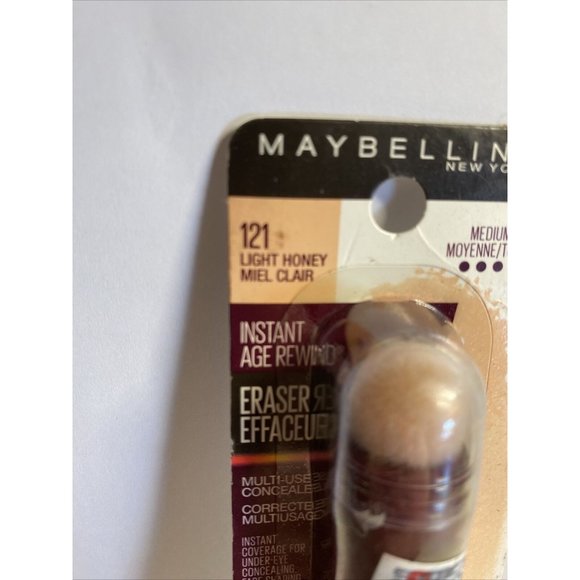 Maybelline 121 Light Honey Instant Age Rewind Eraser Multi Use Concealer 0.2 oz - Picture 2 of 6